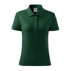 Tricou dama polo Cotton 213 Malfini-Dark green- D3-XS
