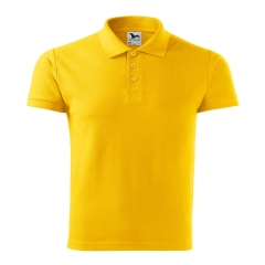 Tricou barbati polo Cotton Heavy 215 Malfini-Galben-04-S