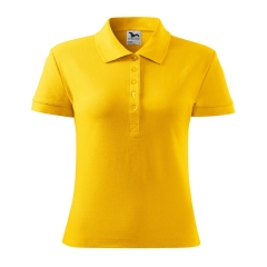 Tricou dama polo Cotton Heavy 216 Malfini-Galben-04-XS