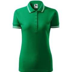 Tricou dama polo Urban 220 Malfini-Verde mediu-16-XS