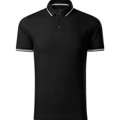Tricou barbati polo Perfection Plain 251 Malfini Premium-Negru-01-M