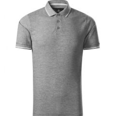 Tricou barbati polo Perfection Plain 251 Malfini Premium-Gri inchis-12-S