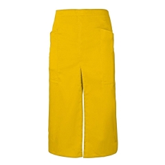 Sort lung profesional din tercot cu slit frontal si buzunare laterale 404209 Velilla -Yellow-17