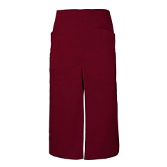 Sort lung profesional din tercot cu slit frontal si buzunare laterale 404209 Velilla -Maroon-18