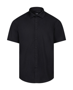 Camasa barbati Sleeve cu maneci scurte, 65% poliester, 35% bumbac, densitate 115 gr/mp, 405008 Velilla-Black-00-S