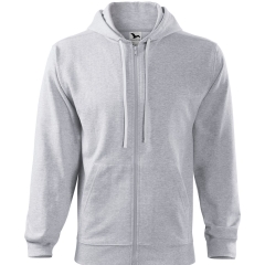 Hanorac barbati Trendy Zipper 410 Malfini-Gri deschis-03-M