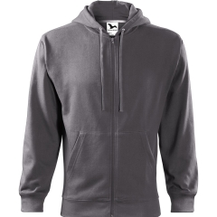 Hanorac barbati Trendy Zipper 410 Malfini-Gri metalic-36-S