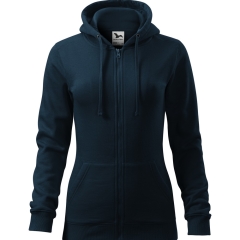 Hanorac dama Trendy Zipper 411 Malfini-XS-Albastru marin-02