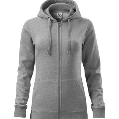 Hanorac dama Trendy Zipper 411 Malfini-XS-Gri inchis-12