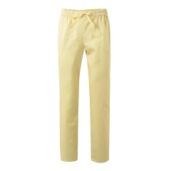 Pantaloni medicali unisex tercot cu talie elastica 533001 Velilla -Light Yellow-43-XXS