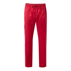 Pantaloni medicali unisex elastici 533006S Velila-Red-12-XS