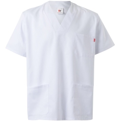 Bluza medicala alba unisex din tercot 587 Velilla