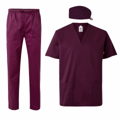 Costum medical unisex elastic 534006S/535206S/533006S Velilla-Aubergine-68-XS