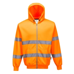Hanorac reflectorizant Hi-Vis cu fermoar B305 Portwest-Portocaliu-XS