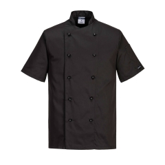 Jacheta bucatar Kent Chefs S/S C734 Portwest-Negru-S