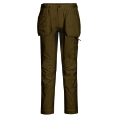 Pantaloni de lucru elastici si confortabili Stretch Holster CD883 Portwest-Verde masliniu-36 - XS - 28 inch