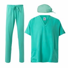 Costum medical unisex cu protectie antibacteriana si material hidrofug 534/535/533 Velilla-Mint- 30-XS