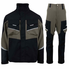 Costum salopeta standard din tercot 240g/m² Liscia/Elastico 542B/543B Renania-Negru-XS