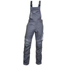 Pantaloni de lucru cu pieptar Summer gri inchis H6125 Ardon