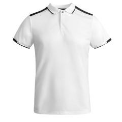 Tricou polo Tamil bărbat - ALB/NEGRU