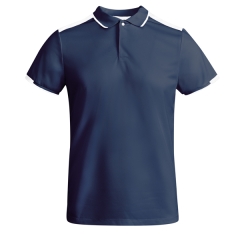 Tricou polo Tamil bărbat - NEGRU/ALB