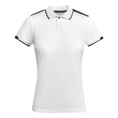 Tricou polo Tamil Woman damă - ALB/NEGRU