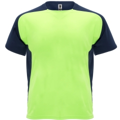 Tricou Bugatti bărbați - 100% bumbac - VERDE FLUOR/BLEUMARIN