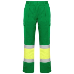 Vestă înaltă vizibilitate SOAN bărbat - VERDE GRĂDINĂ/GALBEN FLUOR