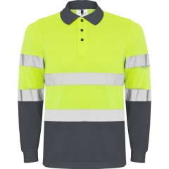 Tricou Polaris vizibilitate înaltă bărbat - GALBEN FLUOR