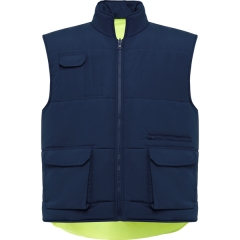Vestă Persei vizibilitate înaltă unisex - BLEUMARIN/GALBEN FLUOR