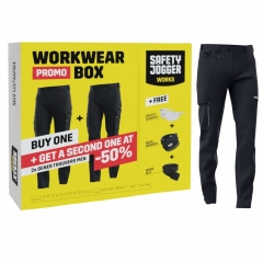 Pachet pantaloni de lucru elastici si confortabili WORKWEAR BOX DENEB Safety Jogger