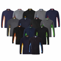 Tricou polo unisex bicolor LS 105514 Velilla