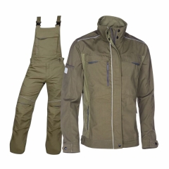 Costum salopeta cu pieptar Urban khaki H6455/H6452 Ardon