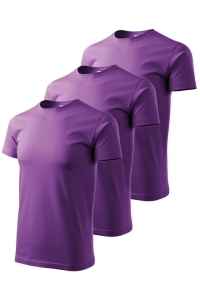 Set 3 tricouri pentru barbati Marimi Mari 129 - Violet - 4XL