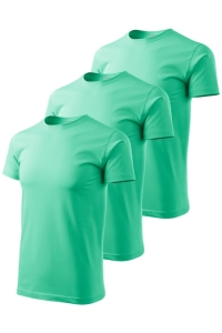 Set 3 tricouri pentru barbati Marimi Mari 129 - Verde Menta - 4XL
