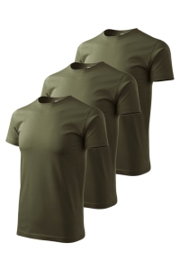 Set 3 tricouri pentru barbati Marimi Mari 129 - Military - 4XL