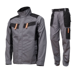 Costum salopeta strandard Vulcano Renania -Gri/Negru-44
