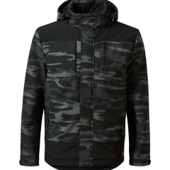 Jacheta barbati softshell de iarna Vertex Camo W56 Rimeck Malfini-Camouflage dark gray-C2-2XL
